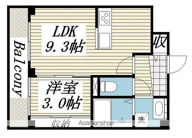 ダイヤモンドクレスト南流山(1LDK/3階)の間取り写真