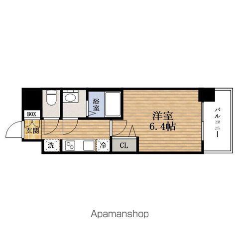 PRESSANCE堺筋本町エグゼブラン(1K/14階)の間取り写真