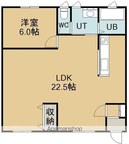 ガーデンASANO(1LDK/1階)の間取り写真