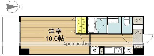 FOUNTAIN PARK SIDE 空(1K/4階)の間取り写真