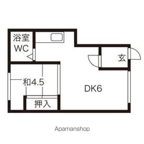 あけぼのハイツ(1DK/1階)の間取り写真