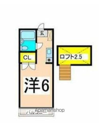 SG TOTUKA(1K/2階)の間取り写真