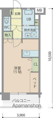 ミルフィーユ90(ワンルーム/5階)の間取り写真