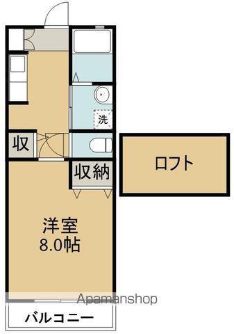 ピュアソシア(1K/2階)の間取り写真