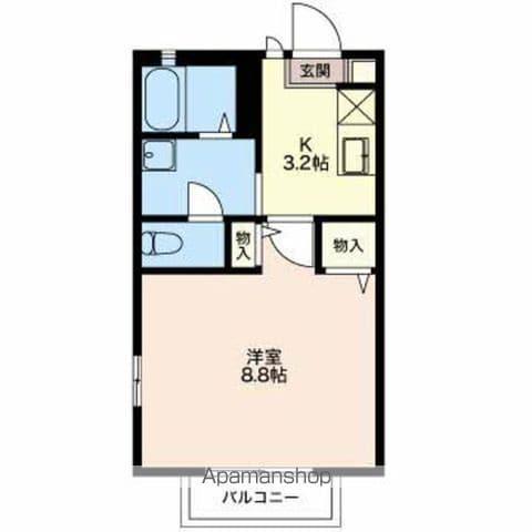 マルシェMIMURA C(1K/1階)の間取り写真