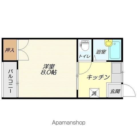 B-UNIT2(1K/2階)の間取り写真