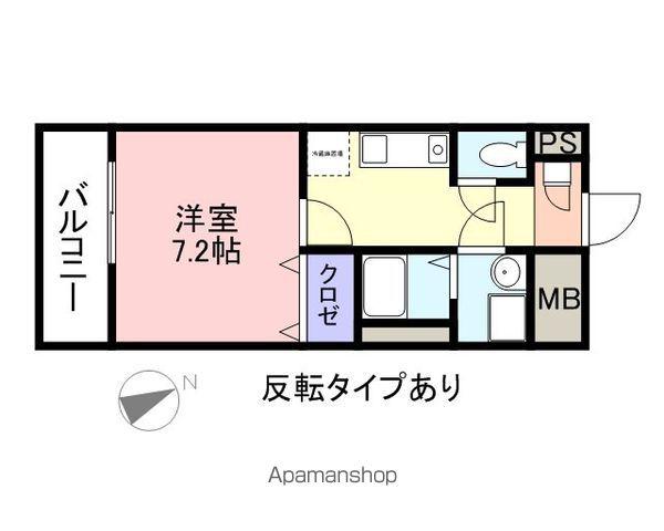 グランディール米原(1K/2階)の間取り写真