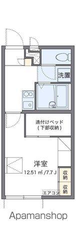 レオパレス下河原Ⅱ(1K/2階)の間取り写真