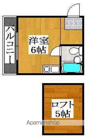 プルートゥ2号館(ワンルーム/3階)の間取り写真