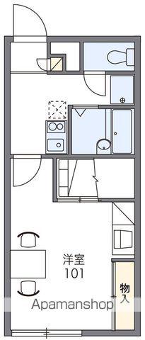 レオパレスドミール七飯(1K/2階)の間取り写真