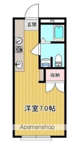 IVY NOTE(ワンルーム/2階)の間取り写真