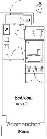 エスコート中野大和町(1K/2階)の間取り写真