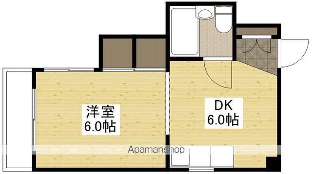 井上ビル(1DK/3階)の間取り写真