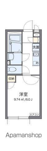 クレイノメイプル(1K/1階)の間取り写真