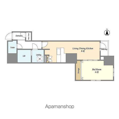 プレール・ドゥーク錦糸公園前(1LDK/8階)の間取り写真