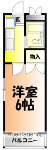 トレンディー1(1K/3階)の間取り写真