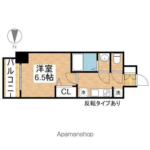 ディアレイシャス矢場町(1K/9階)の間取り写真