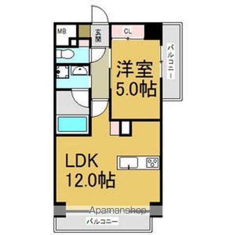 RAFFLE OZONE(1LDK/10階)の間取り写真