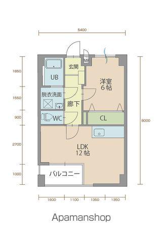 ウィステリア櫻小路(1LDK/3階)の間取り写真