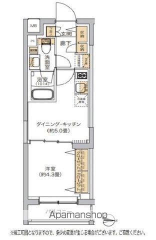リビオメゾン湯島(1DK/3階)の間取り写真