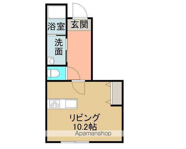 ボヌール・ベアⅠ(1K/1階)の間取り写真