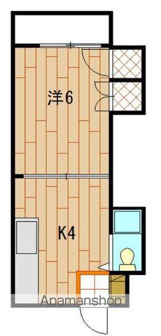 島津ビル(1K/4階)の間取り写真