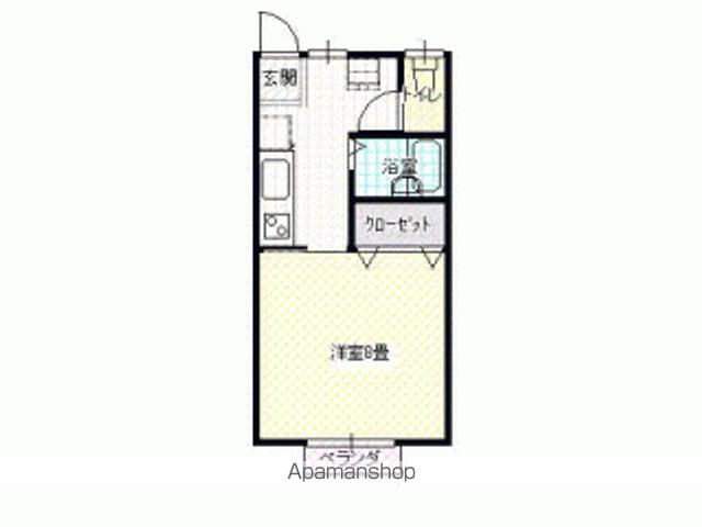 フレンド(1K/2階)の間取り写真