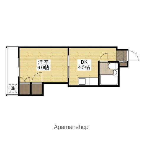 第2沖田ビル(1DK/3階)の間取り写真