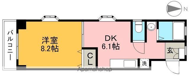 メゾンルノアール(1DK/3階)の間取り写真