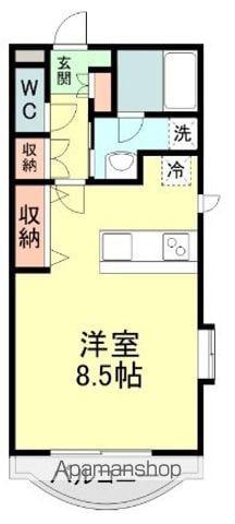 エスペーロ安東(1K/2階)の間取り写真