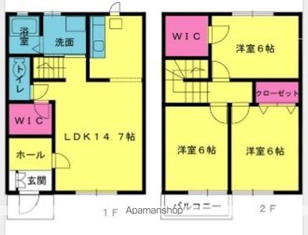 御立パレスⅡ(3LDK/2階)の間取り写真