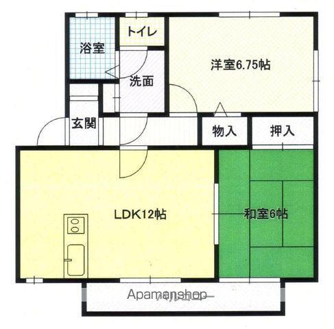 プチ・ヴェルジェ(2LDK/2階)の間取り写真