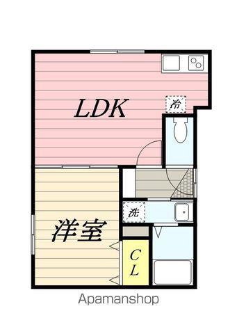 グランパーク麻生(1LDK/4階)の間取り写真