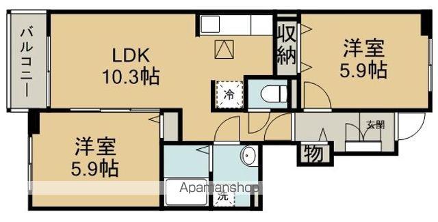 グレイス泉橋(2LDK/1階)の間取り写真