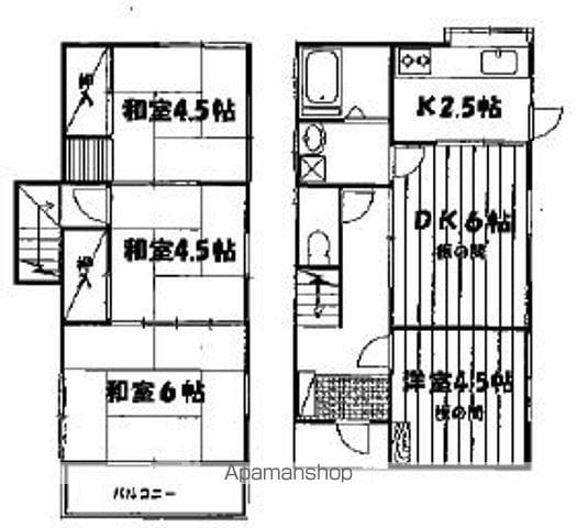 東京地下鉄有楽町線 小竹向原駅 徒歩12分 2階建 築47年(4DK)の間取り写真