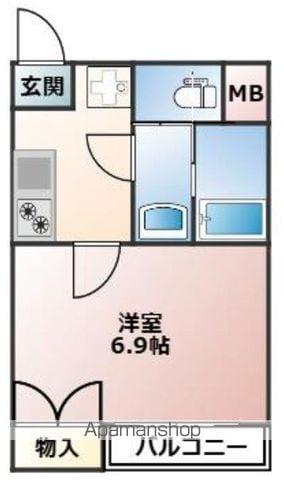 FUSION練馬桜台(1K/2階)の間取り写真
