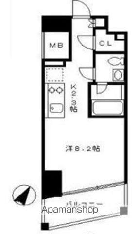 セルフィスタ渋谷(ワンルーム/3階)の間取り写真