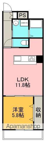 ルガーノⅢ(1LDK/2階)の間取り写真