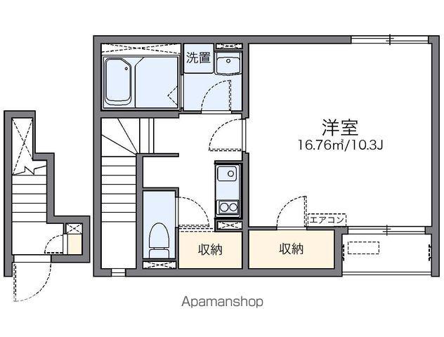 レオネクストヤマキⅡ(1K/2階)の間取り写真