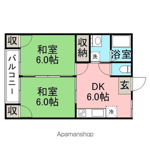 豊コーポ(2DK/1階)の間取り写真