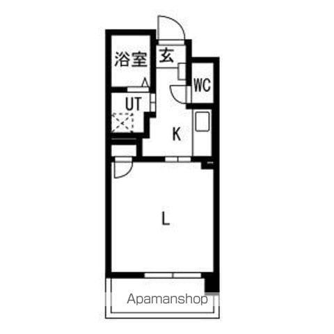 KマンションつるまいⅡ(1K/2階)の間取り写真