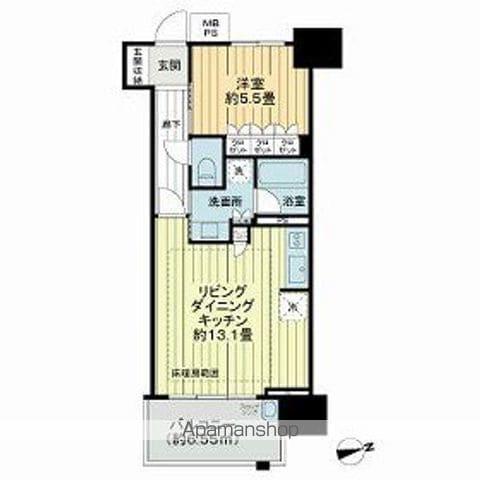 ザ・グランアルト栄(1LDK/14階)の間取り写真