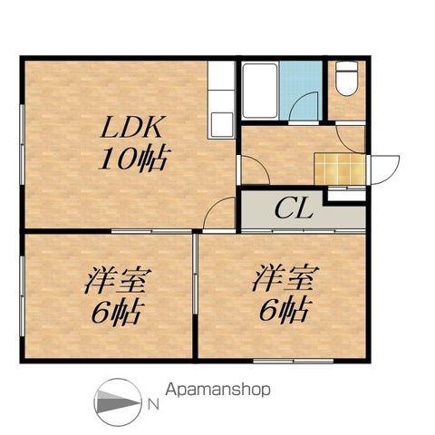 コーポヤマ(2LDK/1階)の間取り写真