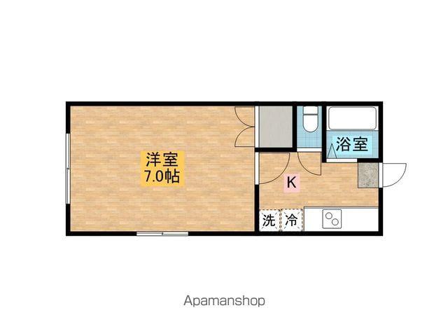 コーポサクラ(ワンルーム/1階)の間取り写真