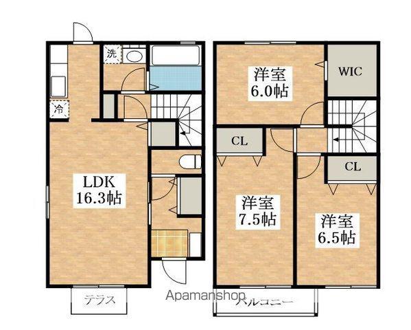 セジュールジュン（長曽根町）(2LDK)の間取り写真