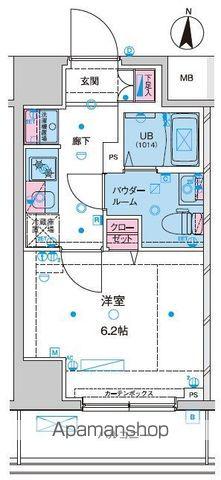 ジェノヴィア京成立石Ⅱスカイガーデン(1K/7階)の間取り写真