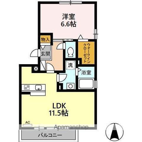 メゾンボナール(1LDK/3階)の間取り写真