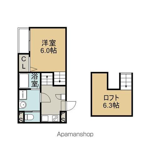 ラ・ネージュ筒井(1K/1階)の間取り写真