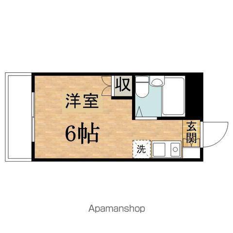 馬引沢UNIT(ワンルーム/4階)の間取り写真