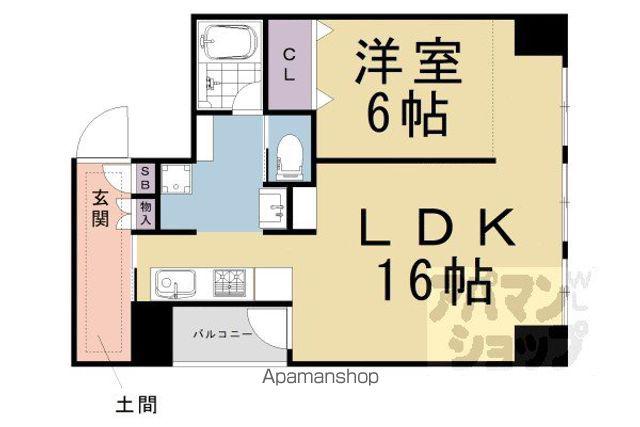  A-TERRACE(1LDK/4階)の間取り写真